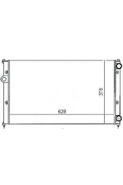 Mga 80178 Su Radyatoru-Klımalı 628×377 (Vw Caddy 96-03 Polo Cls 96-00 Seat Ibiza 93-99) Uyumlu Aft-1f-1y ürün görseli 1