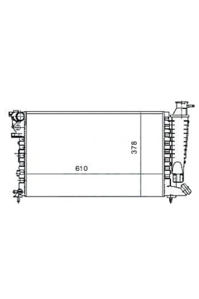 Mga 80146 1301th Su Radyatörü Mekanik Peugeot 306 1.6 Tu5jp Ac 1.8 Xu7jp4 98 Citroen Xsara 1.6 610×3 Uyumlu ürün görseli 1