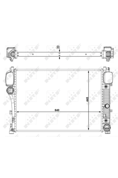 NRF 53839  Motor Su Radyatörü S-class W221 06-13 C216 06-13 ürün görseli