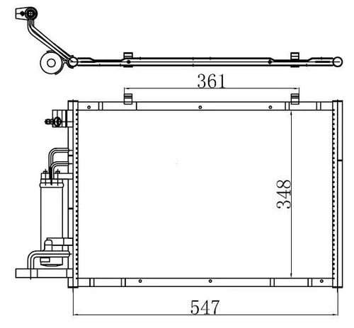 Ori CFR010016 S  Klima Kondenseri Fiesta 1.2İ-1.4TDCI-1.4İ-1.6İ 08