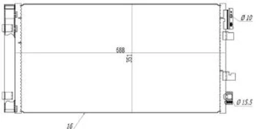 Ori CRN698016 S  Klima Kondenseri Megane III 08 Scenic III 08 Benzinli-Dizel Oto.-Mek.