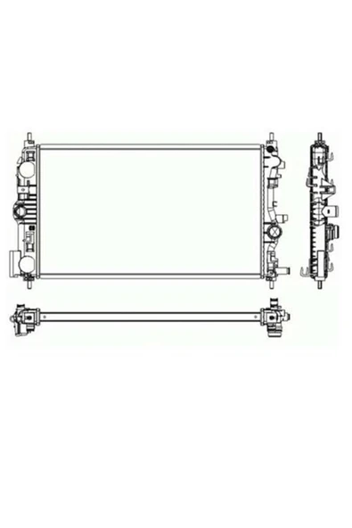 Ori BOP514026 Radyatör Brazing Astra J 09 2.0cdtı Mek Ac Klimasız 680x398x26 -bop514 Uyumlu ürün görseli 1