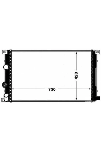 Ori BOP162026 Bop162026 Radyatör Brazing Movano-master Iı 99-01 1.9-2.2-2.5-2.8 Dt Ac Mek 727x388x26