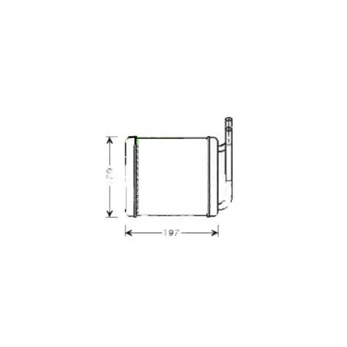 Ori KHY005042 S  Kalfer Radyatörü Brazing H100 Min. 163X165X42
