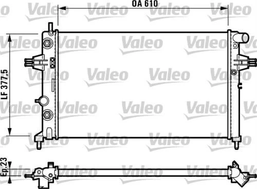 Valeo 732549  Su Radyatörü Astra G 97- 1.4 16V 1.6 16V 1.8 16V At Ac Zafira 99- At Ac ürün görseli 1