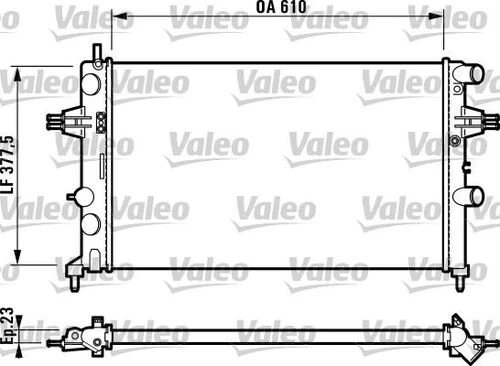 Valeo 732551  Su Radyatörü Astra G 98- 1.2 16V Mt Ac