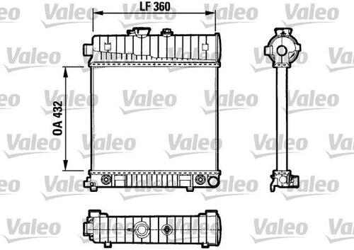 Valeo 731804  Su Radyatörü C W202 93 00