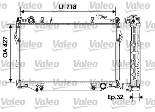 Valeo 734185  Radyatör Toyota Uyumlu Land Cruiser ürün görseli 1