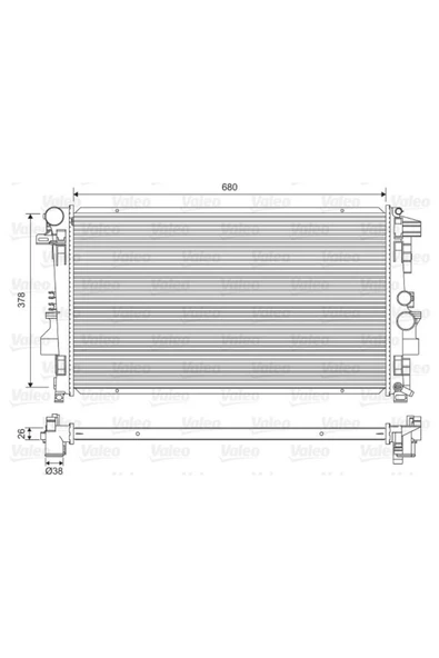 Valeo 734887 RADYATÖR MERCEDES VITO (W639) ürün görseli 1