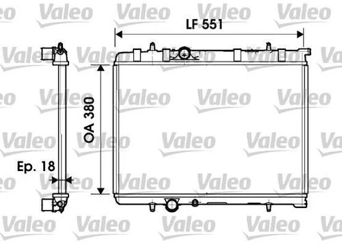 Valeo 734346  Su Radyatörü 307 03- 1.4 16V Mt / C4 04- ürün görseli 1