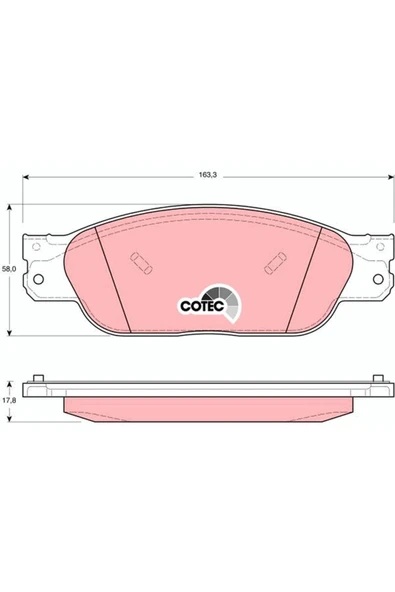 TRW GDB1401 FREN BALATASI ON JAGUAR S-TYPE II X200 1999 2007 ürün görseli