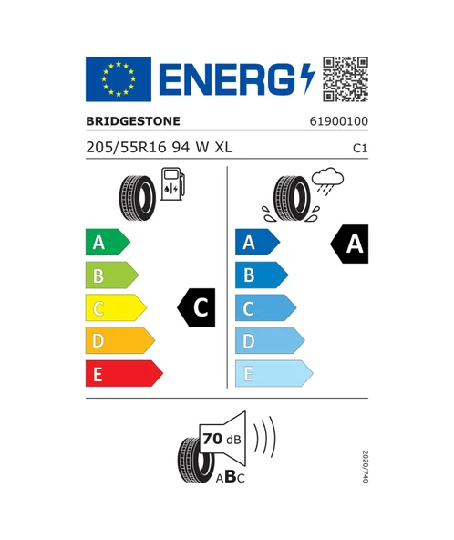Bridgestone 205/55R16 94W Xl Rft Driveguard Turanza T005 Yaz Lastiği 2025 - Resim 2
