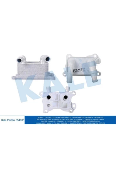 Kale 354935 OTO Radyatör  Yağ Soğutucu CLIO IV Megane III- IV Scenic III IV Symbol II- Benzinli ürün görseli 1
