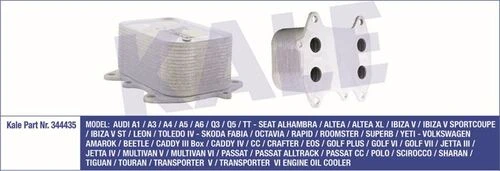 Kale 344435  YAĞ SOĞUTUCUSU GOLF VI 08- JETTA III 05- JETTA IV 10- ürün görseli