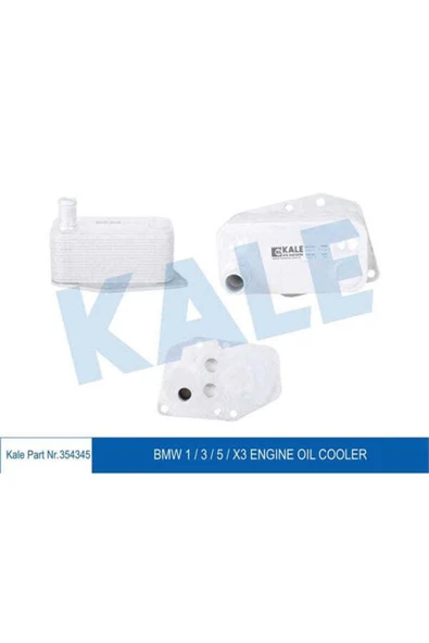 Kale 354345 Oto Radyatör  Yağ Soğutucu Bmw : 3 - 5 - 7 / X3 - X5 - X6