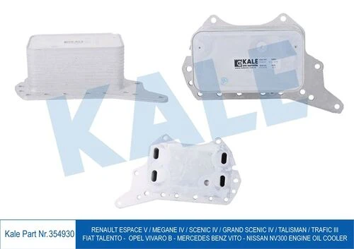 Kale 354930  Yağ Soğutucu Nissan Nv300 Megane Iv Scenic Iv Grand Scenic Iv Talisman Trafic Iıı Mercedes Benz Vito 4423048 ürün görseli 1