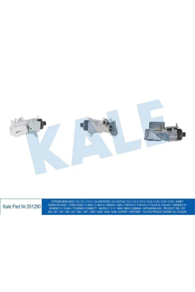 Kale 351290  YAĞ SOĞUTUCU PART-BERL-FIESTA VI FOCUS CONNECT C2 C3 ürün görseli