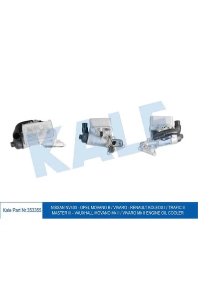 Kale 353355  YAĞ SOĞUTUCU KOLEOS I TRAFIC II MASTER III MOVANO B V ürün görseli