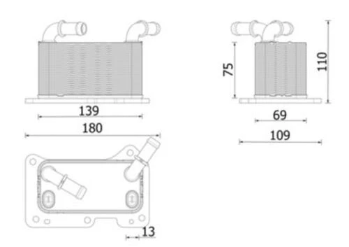 Mahle CLC323000P -knecht-behr Clc323000p Motor Yağ Soğutucusu Volvo V60 B6 V90 B6 2020 Xc60 B4 B5 B6 2019 Xc90 B5 B6 2019 Benzinli 31439995 ürün görseli
