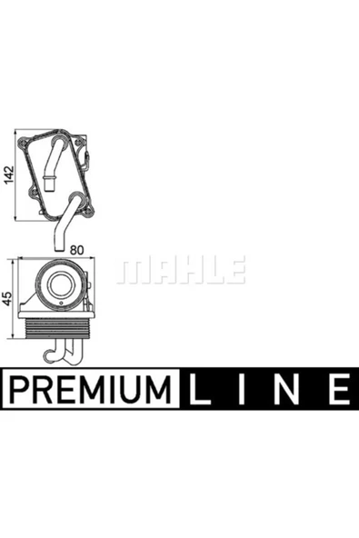 Mahle CLC24000P Clc24000p Yağ Soğutucu Petek (142×80×45) W210 W220 E 240 E 280 E 320 M 112.911 (eno:8mo376725 ürün görseli 1