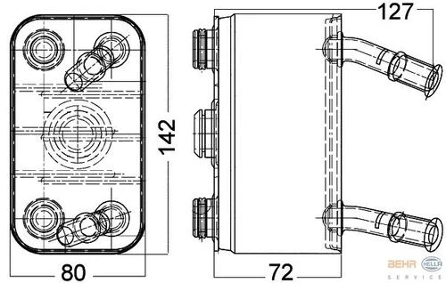 Mahle CLC113000P -knecht-behr Clc113000p Motor Yağ Soğutucu M62 B44 Range Rover 3 Vogue L322 4.4 02-04 Pfd000020 ürün görseli 1