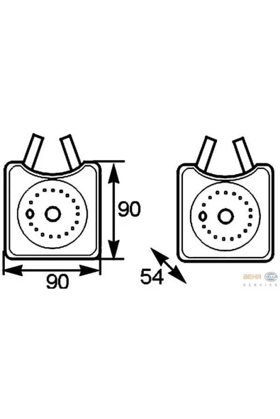Mahle 8MO376778031 BEHR 8MO376778-031 YAĞ SOĞUTUCUSU GOLF IV 97- 1.8T 1.9 TDI GOLF V ürün görseli 1