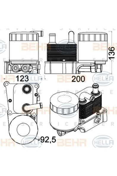 Mahle CLC191000S Clc191000s Yağ Soğutucu (170×230) Ford Focus 1.8 Tdcı.98- (eno:8mo376797071) ürün görseli