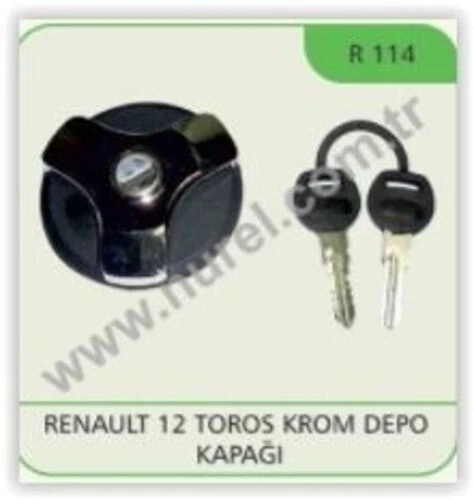 Nurel R114 Depo Kapağı Krom R12 ürün görseli 1