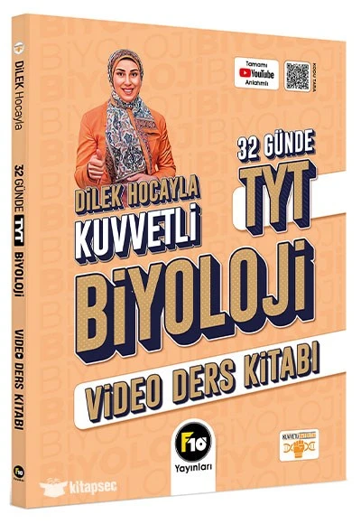 Dilek Hocayla 32 Günde TYT Biyoloji Video Ders Kitabı F10 Yayınları ürün görseli 1