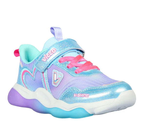 Vicco Heart Filet Işıklı Çocuk Sneaker - 3