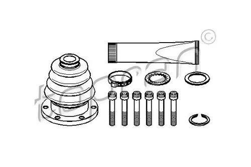 Topran 114360001  Amortisör Takozu Arka Yuvarlak 118 Mm-(Vw: Golf 04-13/Jetta 06-15/Scırocco 09-15) ürün görseli