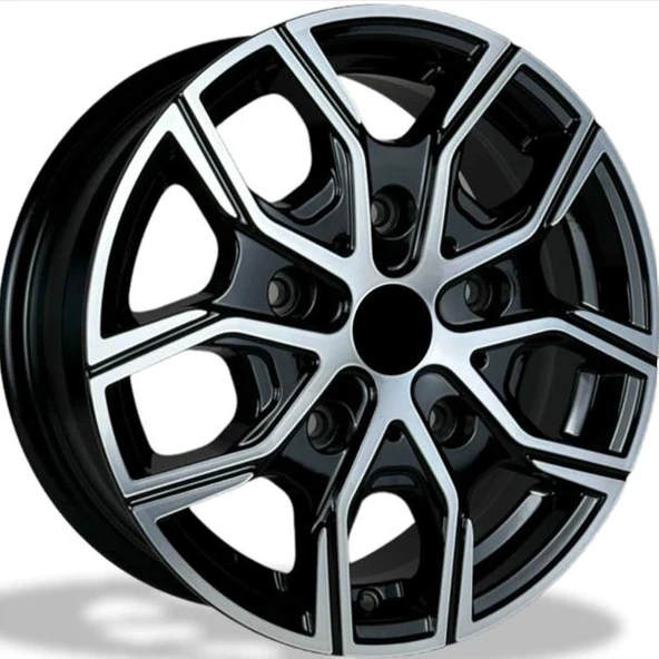 EMR-E286-01 8.0x18" -5x120 ET45 65.1 Black Polished Jant (4 Adet) ürün görseli