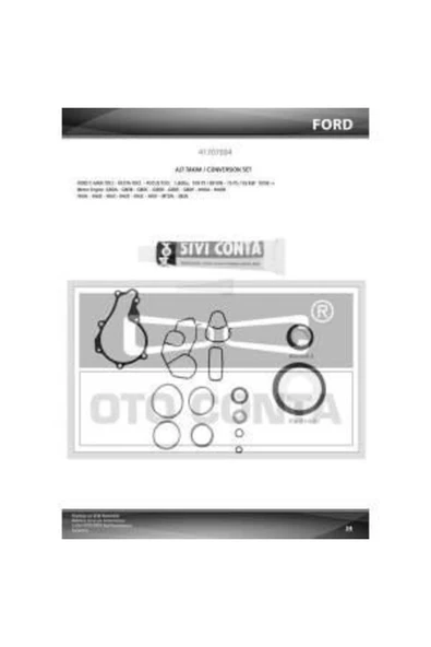 Otoconta 41706002S Motor Takım Conta Alt Üst 106 107 206 207 307 Bipper Partner / C1 C2 C3 Nemo / F ürün görseli 1
