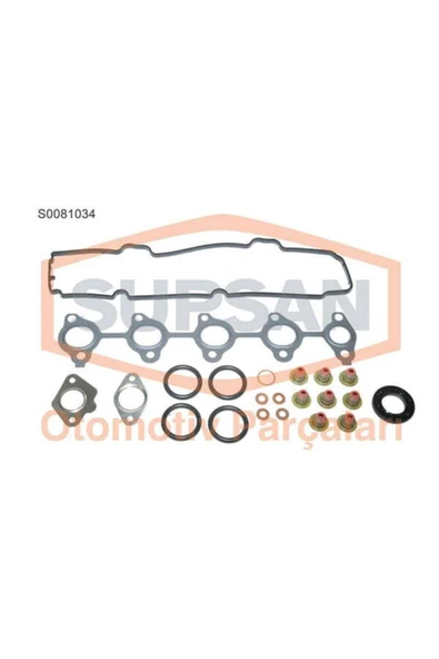 Supsan S0081034 Motor Takım Conta Üst 106 107 206 207 307 Bipper Partner / C1 C2 C3 Nemo / Fiesta Fu