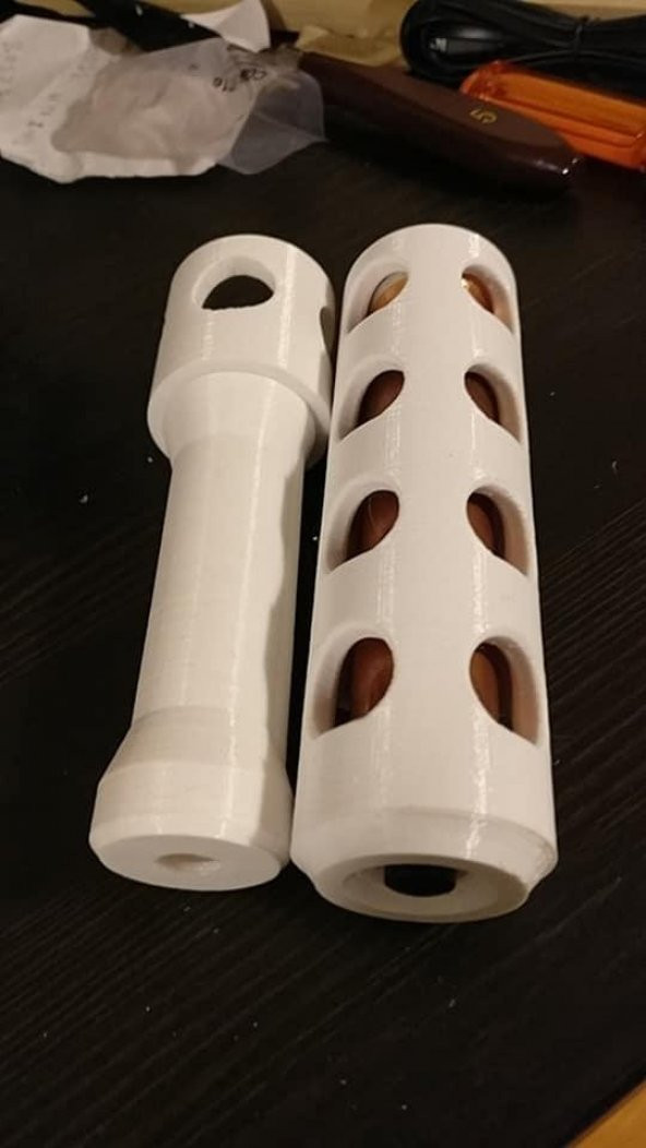 El Feneri Gövdesi İle Bakır Boru Soğutucu Led / Reflektör Açılır Plastik Aparat - Resim 3