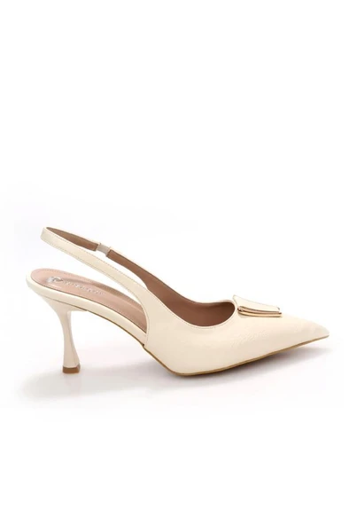 Pisagor Ps-32130 7 Cm Topuklu Kadın Stiletto Abiye Ayakkabı - 9