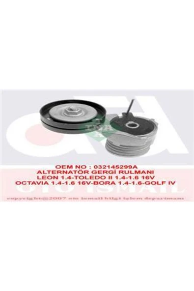 INA 534013830 Alternatör Gergi Rulmanı Kütüklü Golf4 Bora Polo Cordoba Fabia A3 1.4 1.6 16v Ahw Bçb