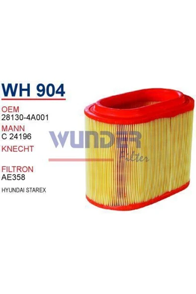 Wunder WH904 Wh904 Hava Filtresi   Uyumlu - Hyundai Starex ürün görseli 1