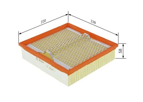 Bosch 1457433002  Hava Filtresi Mercedes W124 86-96 W201 190D 2.5 Turbo 122Hp ürün görseli