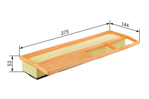 Bosch F026400002 Hava Filtresı 500 Albea Linea Doblo Fiorino Idea Panda Punto Evo / Combo / Ka 1.3 JTD 1.3 CDTI