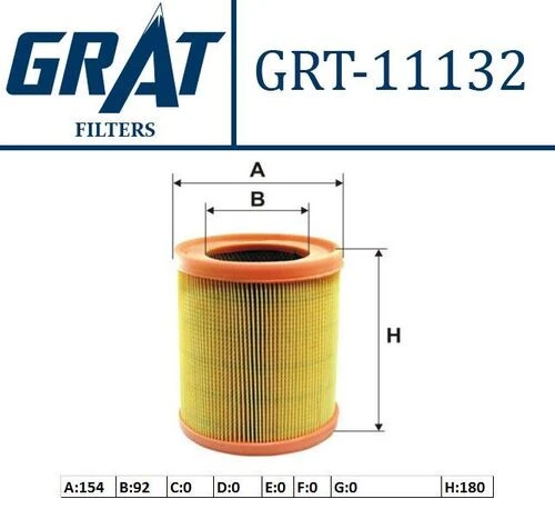 Grat 11132  HAVA FİLTRESİ EXPRESS 1.9D