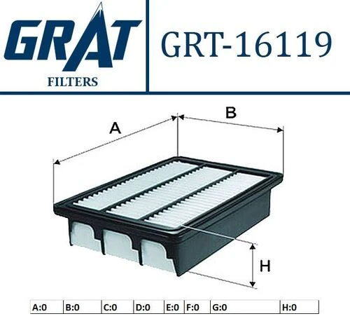 Grat 16119  Hava Filtresı Santafe  06- ürün görseli 1