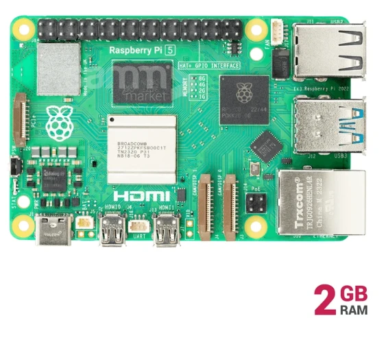 Raspberry Pi 4 Model B 2GB RAM | Mini Bilgisayar Kartı