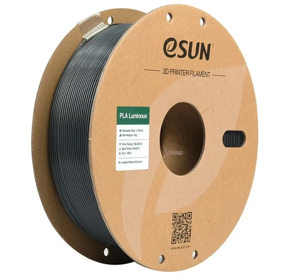 eSUN Luminous PLA Filament  1.75mm 1KG   Karanlıkta Parlayan Glow Filament - Resim 3