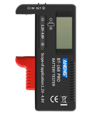 ANENG BT-168 PRO Pil Test Cihazı - Tüm Kalem ve Düğme Pillerle Uyumlu ürün görseli 1