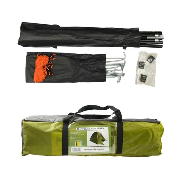 Tenthouse High Peak 4 Kişilik Çift Kat Yüksek Çadır 220*260*180cm [Yeşil] - 2
