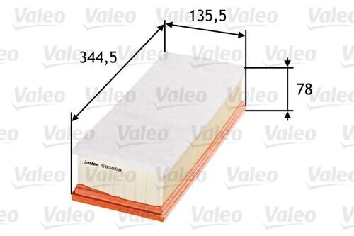Valeo 585028  Hava Filtresi Volkswagen Golf V-Golf Plus 1.9 TDI-Touran 1.9