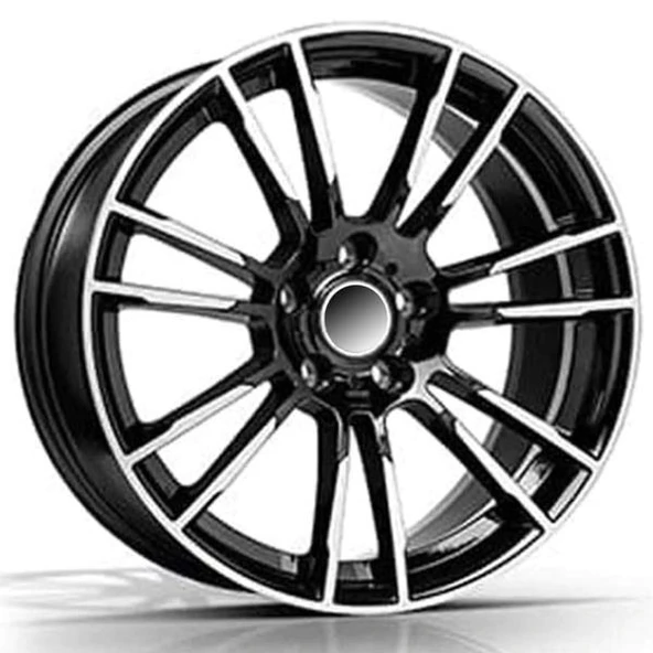 EMR-E203-02 9.0x18" -5x112 ET40 66.6 Black Polished Jant (4 Adet) ürün görseli