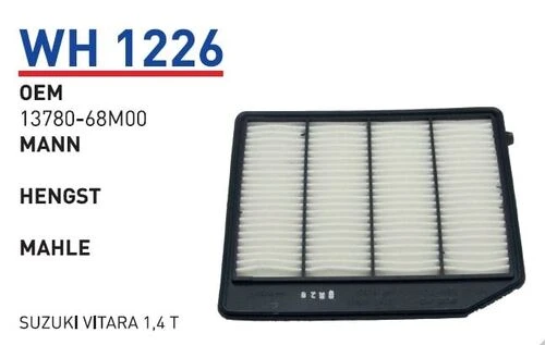 Wunder WH1226 HAVA FİLTRESİ - SUZUKi ViTARA 1,4 T