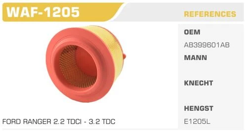 Winkel WAF HAVA FİLTRESİ RANGER 11- 2.2 TDCI 3.2 TDCI ürün görseli